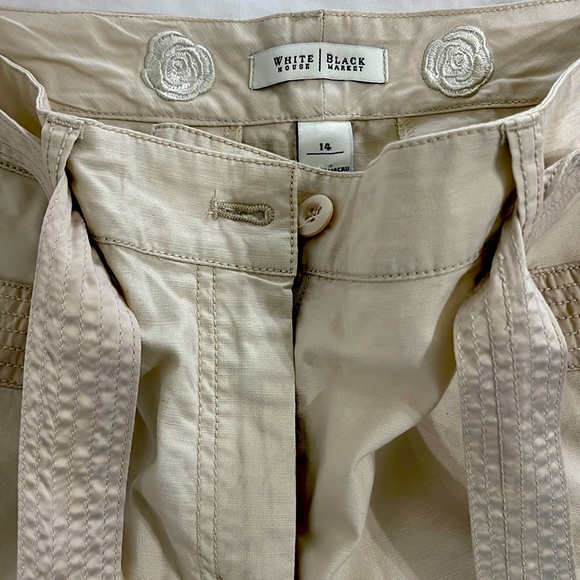 White House Black Market khaki capris - Picture 2 of 4